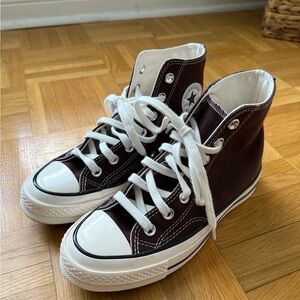 Authentic Converse Chuck Taylor All Star Brown High-Top Sneakers